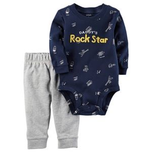 Daddys Rockstar Carters 2 piece 18 months